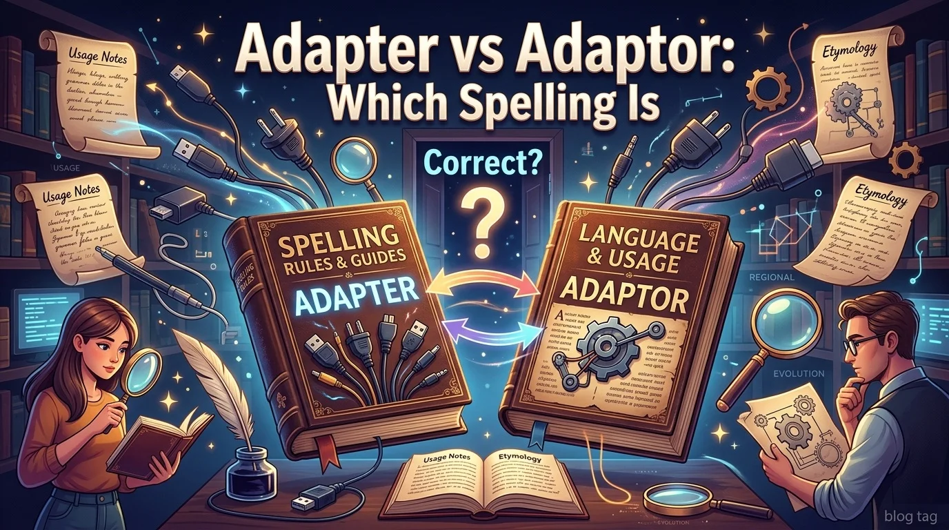 Adapter vs Adaptor Which Spelling Is Correct