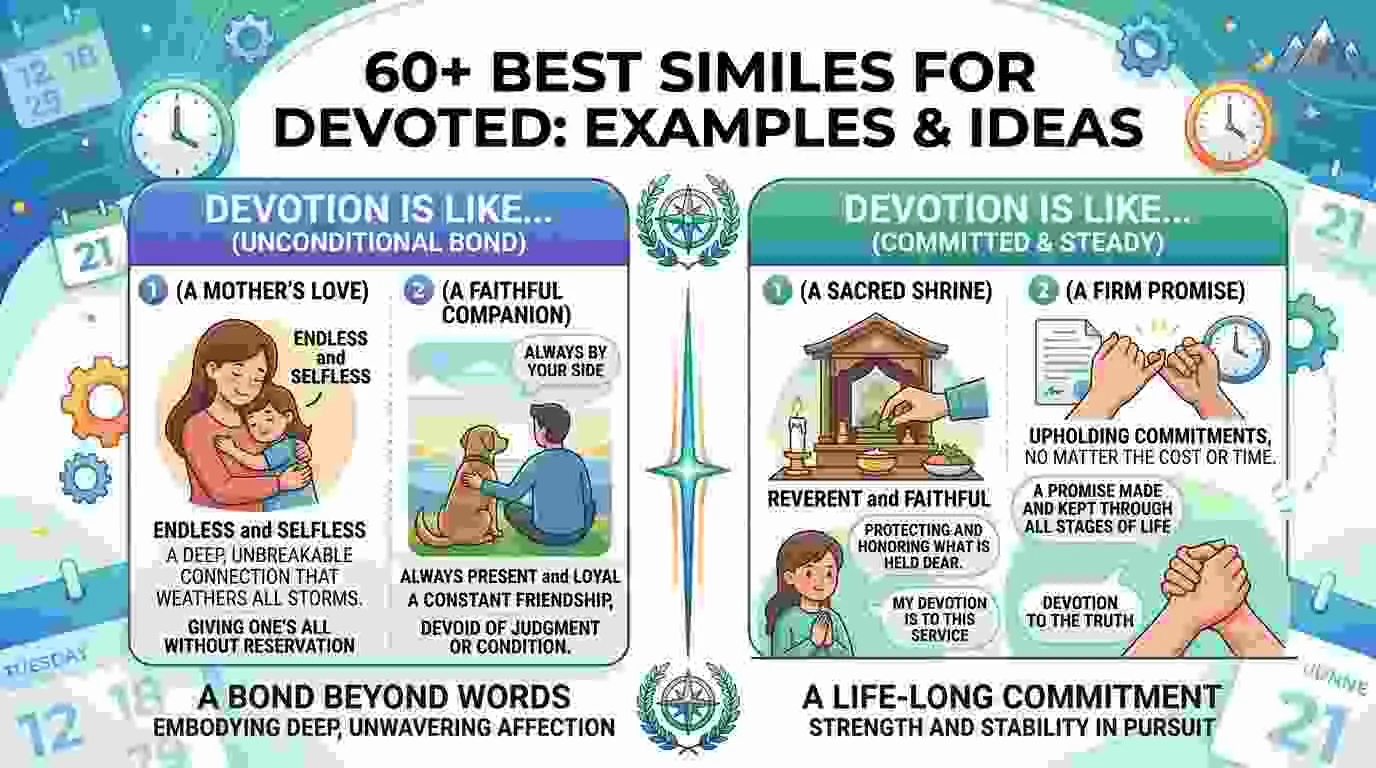 Best Similes for Devoted Examples and Ideas