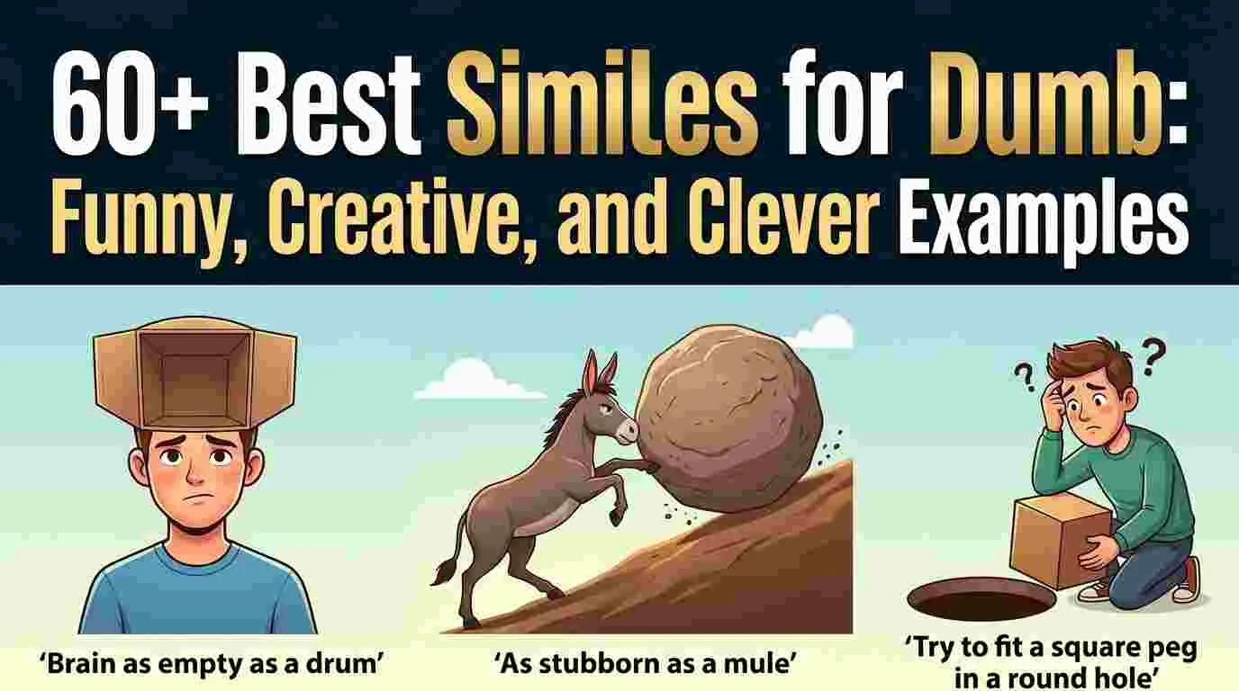 Best Similes for Dumb Funny, Creative, and Clever Examples