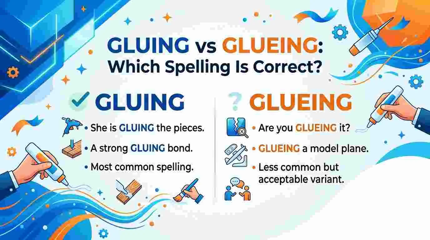 Gluing vs Glueing Which Spelling Is Correct