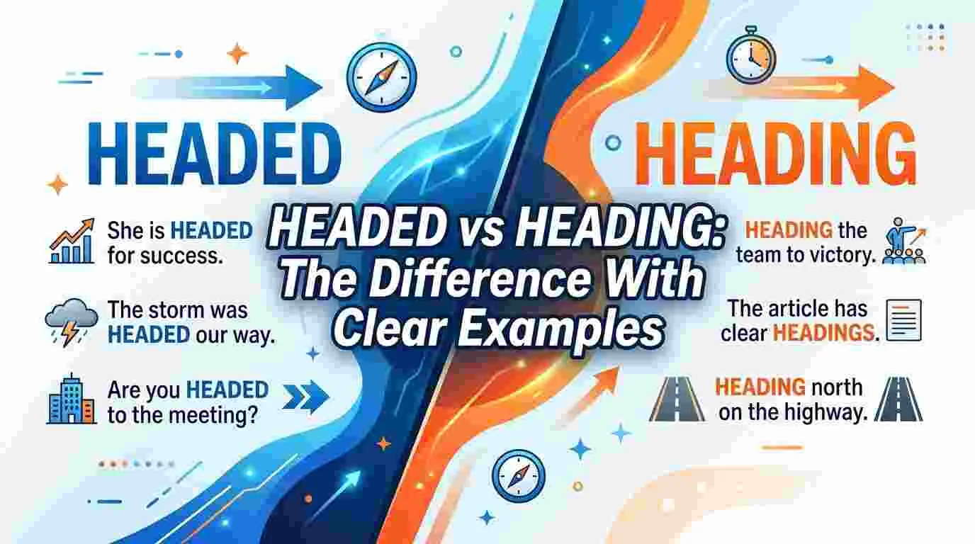 Headed vs Heading The Difference With Clear Examples