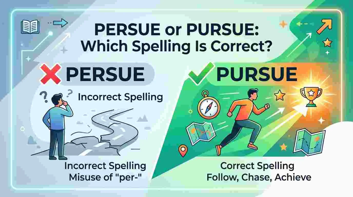 Persue or Pursue Which Spelling Is Correct