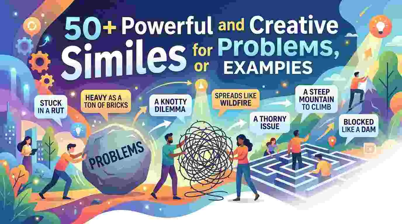 Powerful and Creative Similes for Problems, Meaning, or Examples