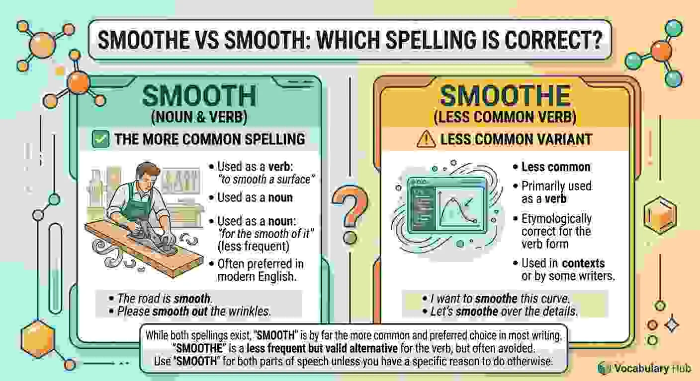 Smoothe vs Smooth Which Spelling Is Correct