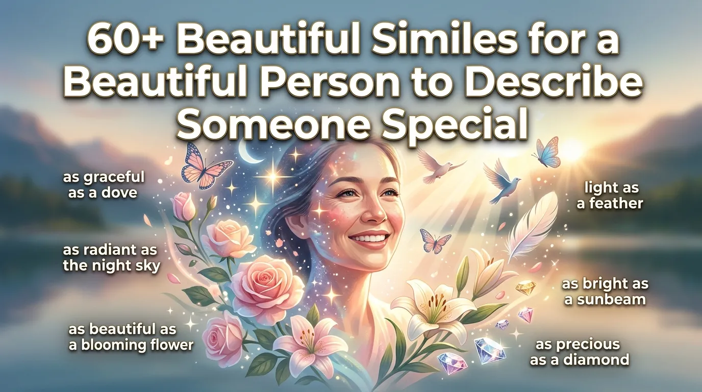 Beautiful Similes for a Beautiful Person to Describe Someone Special