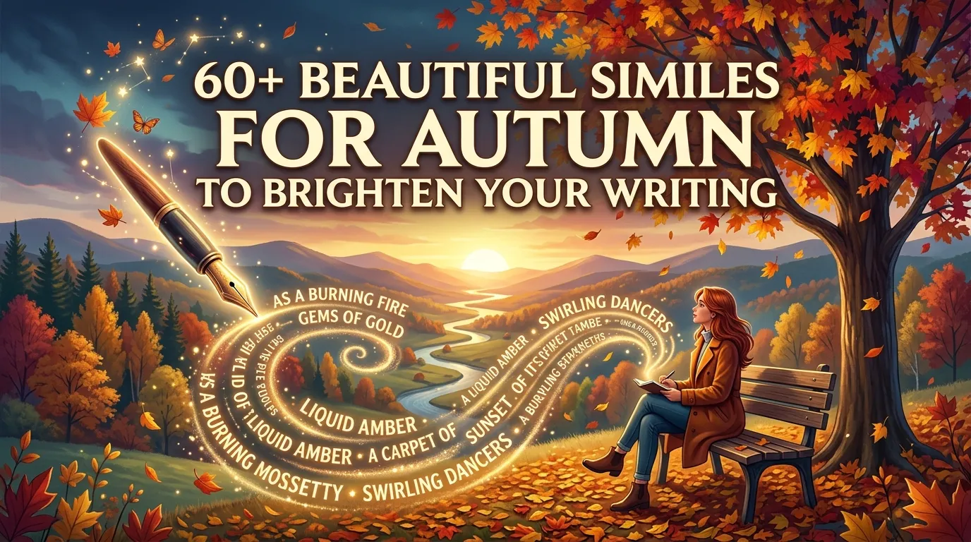 Beautiful Similes for Autumn to Brighten Your Writing