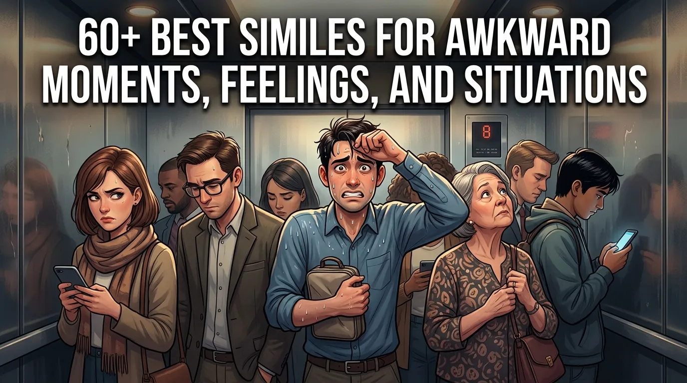 Best Similes for Awkward Moments, Feelings, and Situations