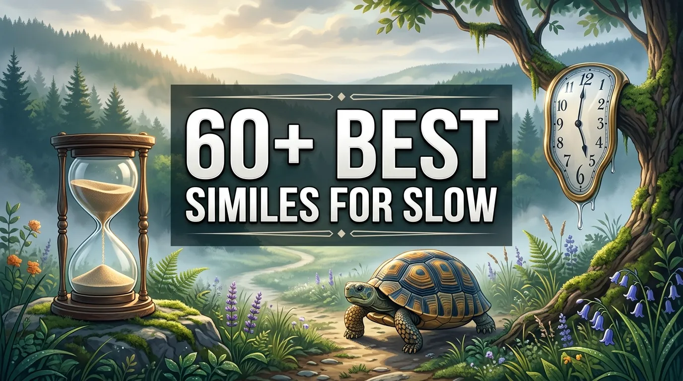 Best Similes for Slow: Creative and Powerful Examples