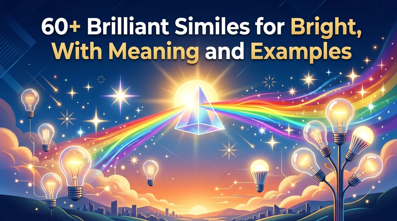 Brilliant Similes for Bright, With Meaning and Examples