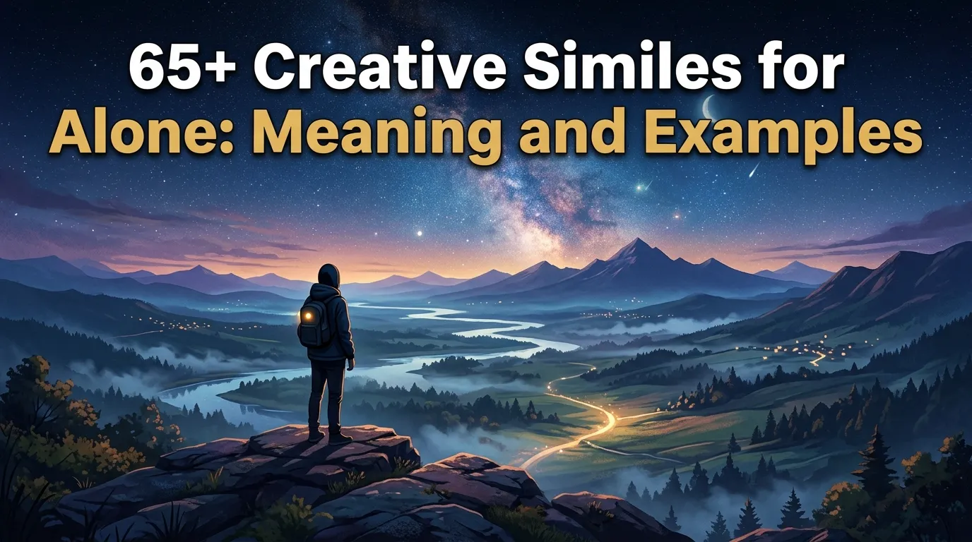 Creative Similes for Alone: Meaning and Examples