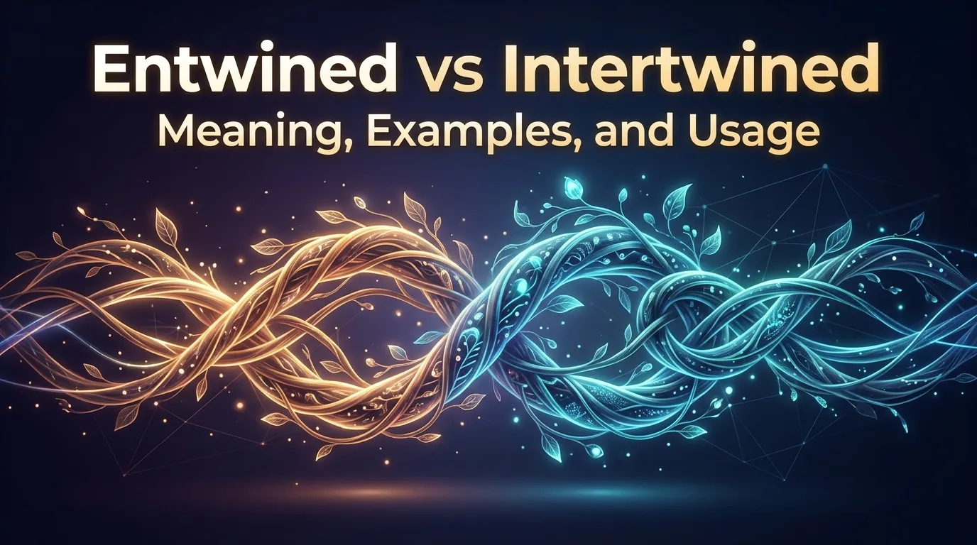 Entwined vs Intertwined: Meaning, Examples, and Usage