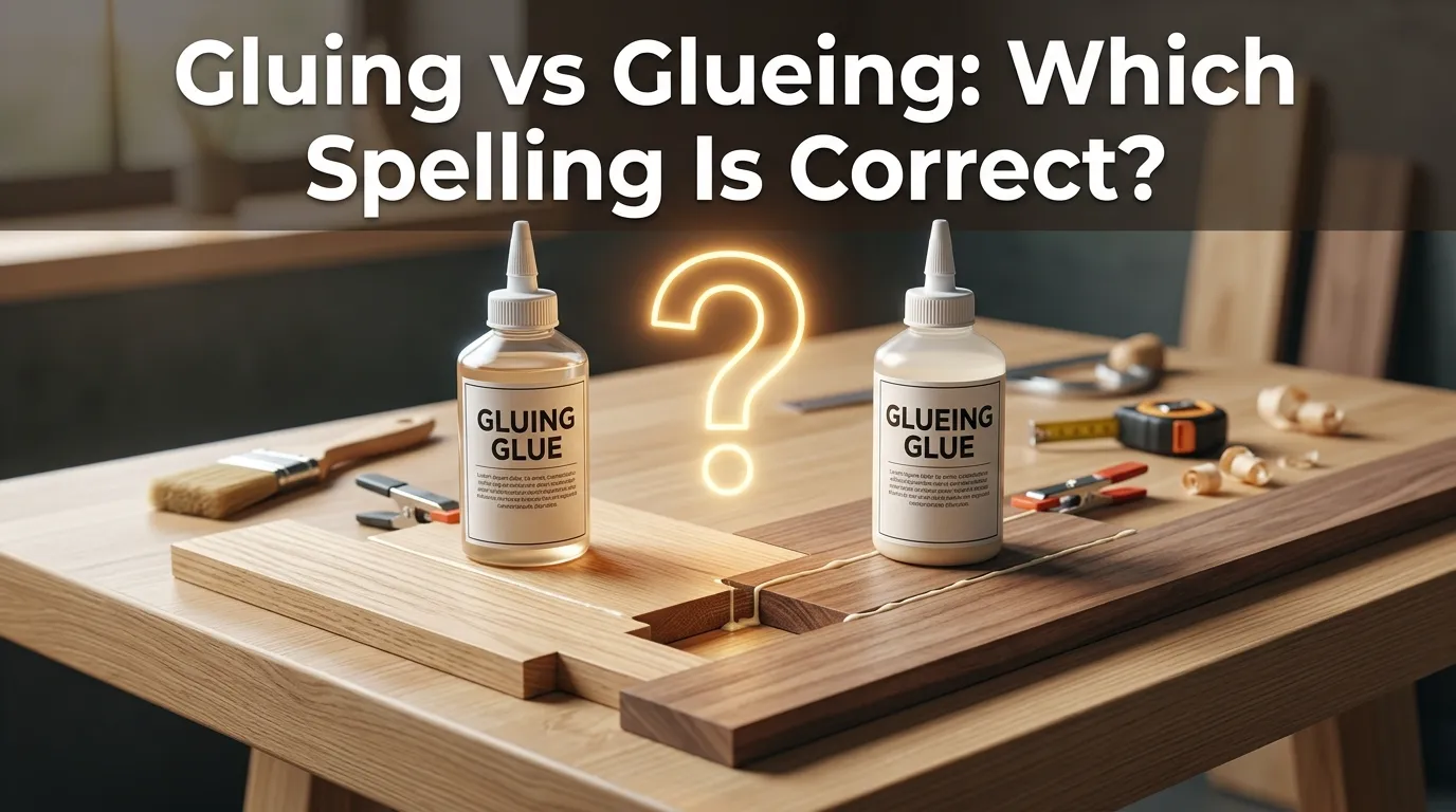 Gluing vs Glueing: Which Spelling Is Correct?