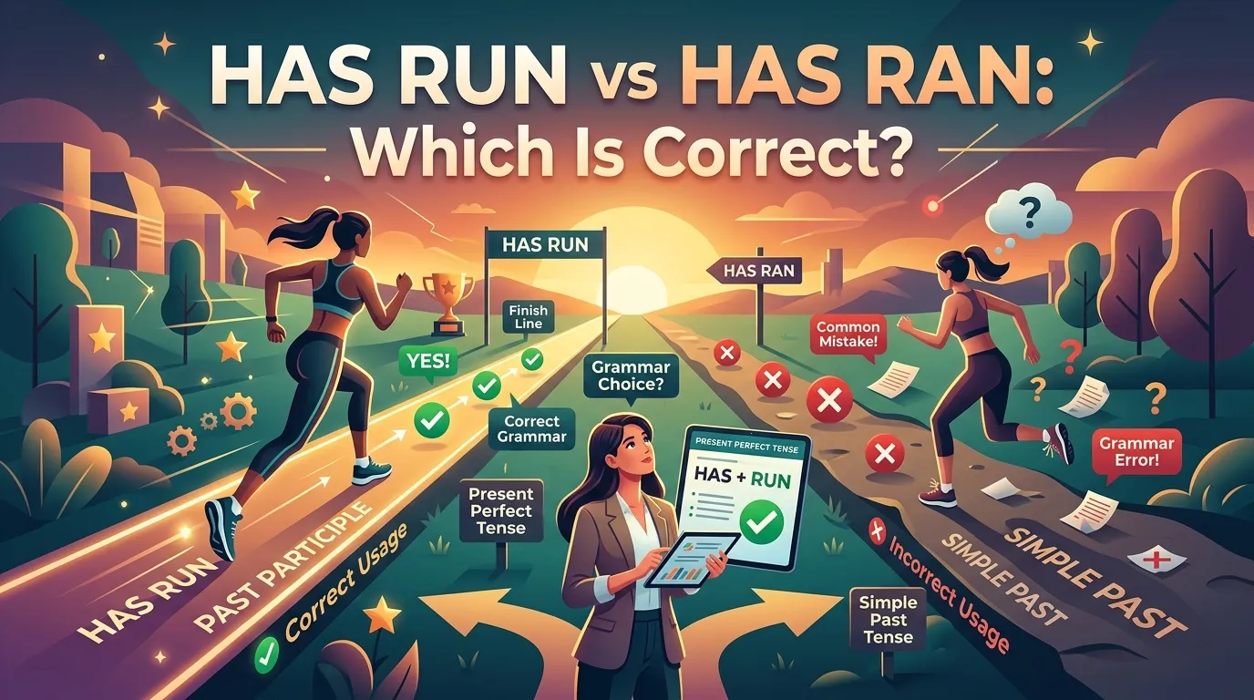 Has Run vs Has Ran: Which Is Correct?