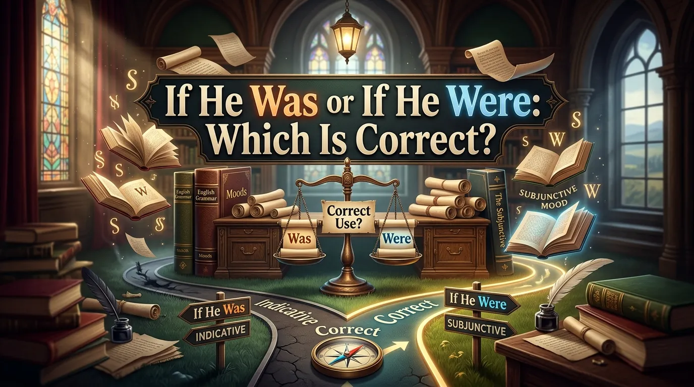 If He Was or If He Were: Which Is Correct?