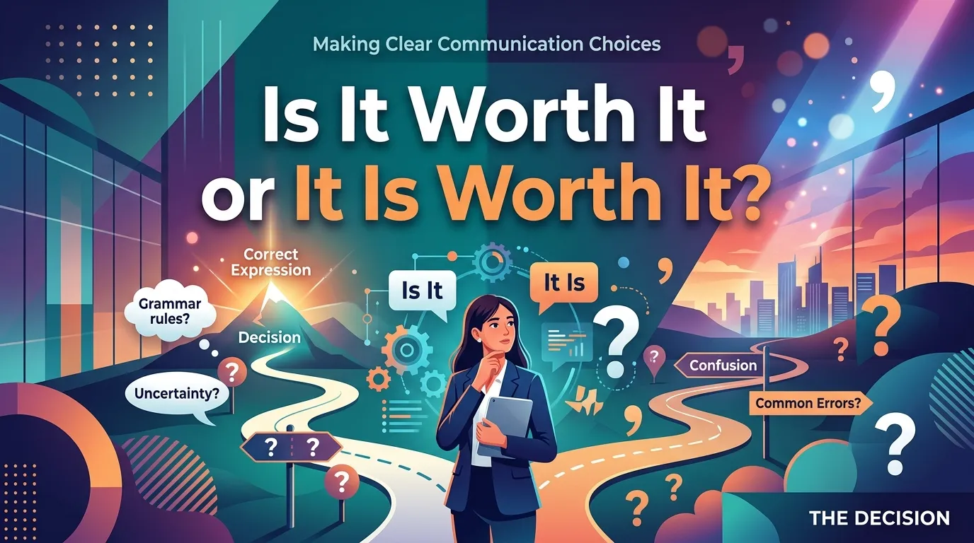 Is It Worth It or It Is Worth It? Correct Usage Explained