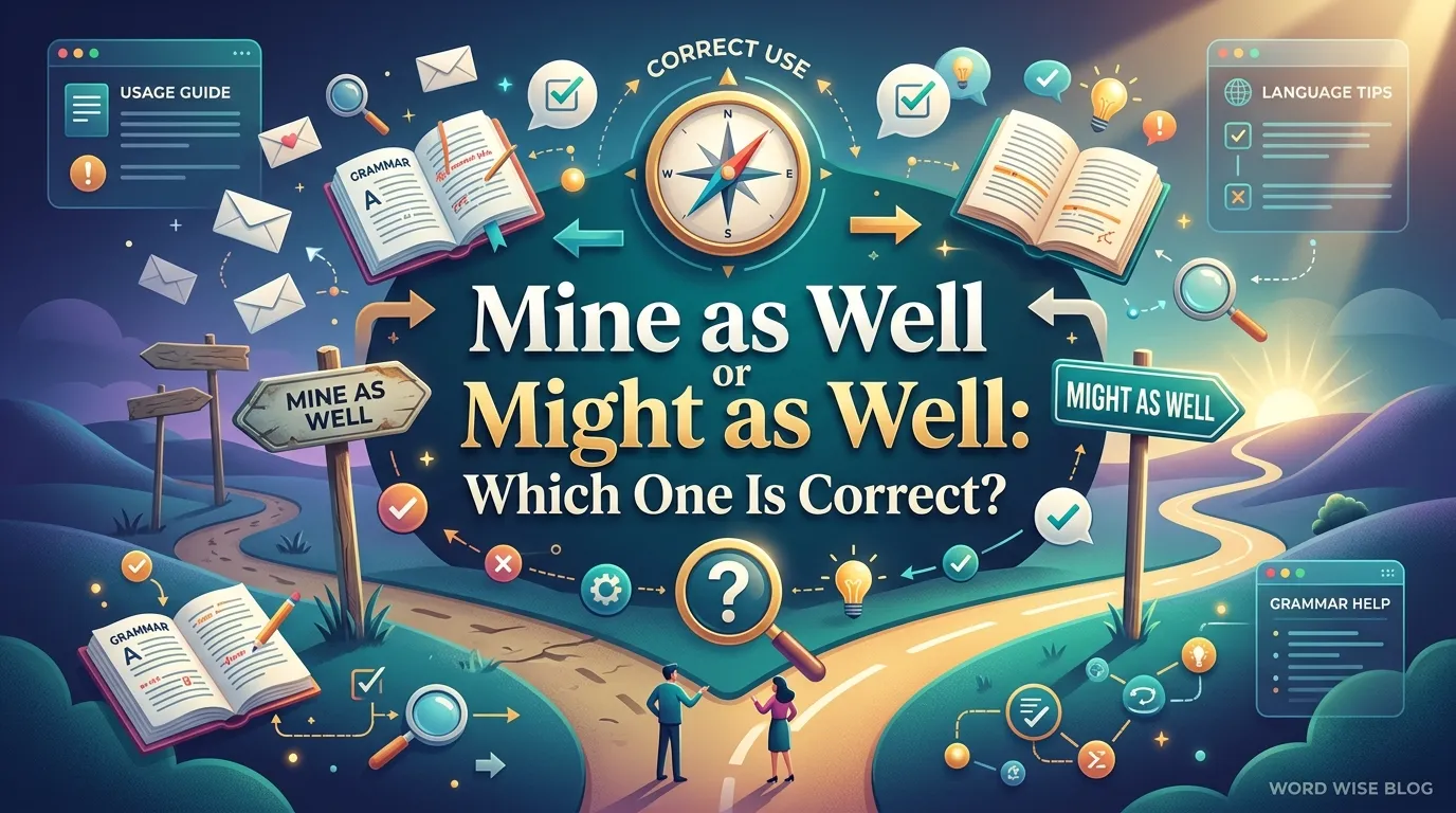 Mine as Well or Might as Well: Which One Is Correct?