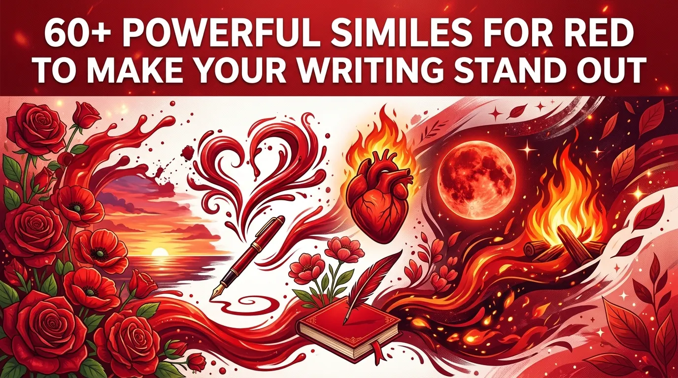 Powerful Similes for Red to Make Your Writing Stand Out
