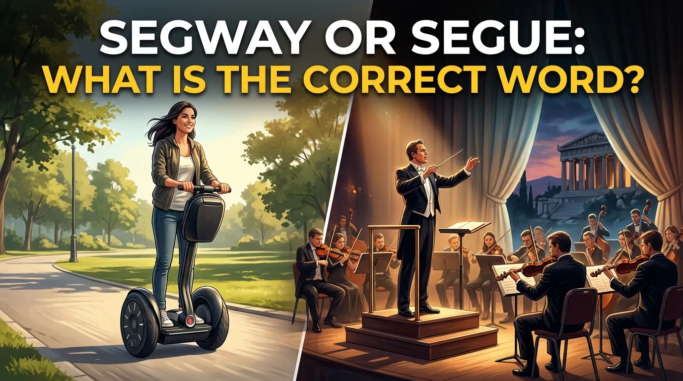 Segway or Segue: What Is the Correct Word?